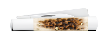 Case XX™ Knives Razor Jack Jigged Amber Bone 10722 Stainless Pocket Knife