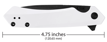 W.R. Case XX Knives Kinzua Frame Lock 10779 White Aluminum CPM S35VN Stainless Steel Pocket Knife
