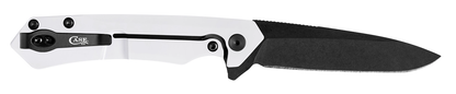 W.R. Case XX Knives Kinzua Frame Lock 10779 White Aluminum CPM S35VN Stainless Steel Pocket Knife