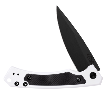 W.R. Case XX Knives Marilla Frame Lock 10789 White Aluminum CPM S35VN Stainless Steel Pocket Knife