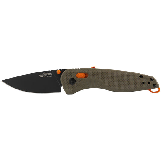 SOG Specialty Knives™ Aegis AT 11-41-06-41 Tan GRN D2 Semi-Stainless Steel Pocket Knife