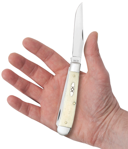 Case XX™ Knives Trapper Smooth Natural Bone 13310 Stainless Steel Pocket Knife