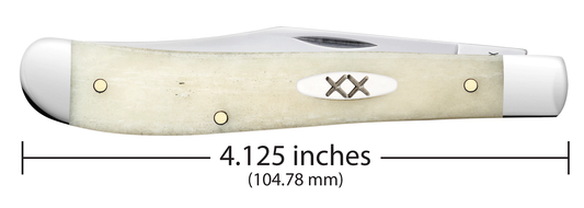 W.R. Case XX Knives Slimline Trapper 13312 Smooth Natural Bone Stainless Pocket Knife