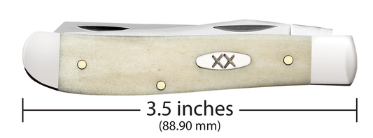 Case XX™ Knives Mini Trapper Smooth Natural Bone 13313 Stainless Pocket Knife