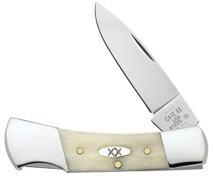 Case XX™ Knives Lockback Smooth Natural Bone 13314 Stainless Steel Pocket Knife