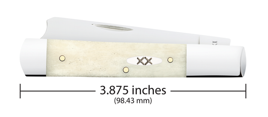 W.R. Case XX Knives Razor Jack Smooth Natural Bone 13316 Stainless Pocket Knife