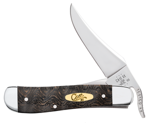 W.R. Case XX Knives Russlock Black Curly Oak Wood 14002 Stainless Steel Pocket Knife