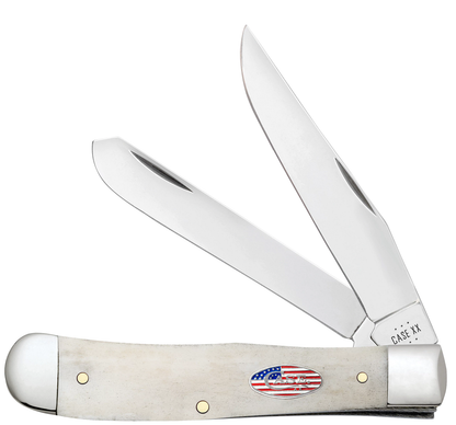 Case XX™ Knives Trapper Stars & Stripes Natural 14090 Carbon Steel Pocket Knife