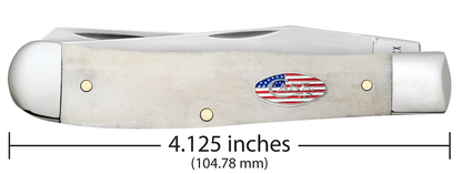 Case XX™ Knives Trapper Stars & Stripes Natural 14090 Carbon Steel Pocket Knife