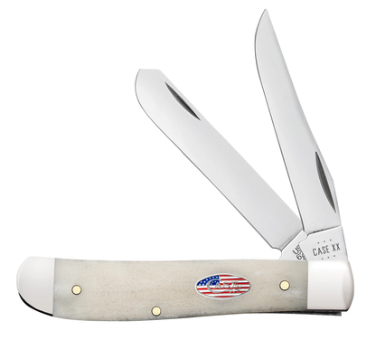 Case XX™ Knives Mini Trapper Stars & Stripes Natural 14091 Carbon Pocket Knife