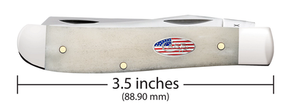 Case XX™ Knives Mini Trapper Stars & Stripes Natural 14091 Carbon Pocket Knife