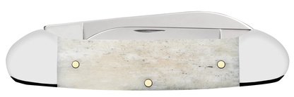 W.R. Case XX Knives Canoe Stars & Stripes Natural Bone 14092 Carbon Steel Pocket Knife