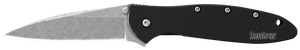 Kershaw Knives™ Leek Liner Lock 1660SWBLK 6061-T6 Aluminum Sandvik 14C28N Stainless Steel Pocket Knife