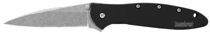 Kershaw Knives™ Leek Liner Lock 1660SWBLK 6061-T6 Aluminum Sandvik 14C28N Stainless Steel Pocket Knife