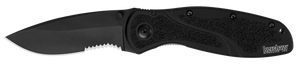 Kershaw Knives™ Blur Liner Lock 1670BLKST 6061-T6 Aluminum Sandvik 14C28N Stainless Steel Pocket Knife
