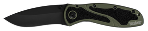 Kershaw Knives™ Blur Liner Lock 1670OLBLK 6061-T6 Aluminum Sandvik 14C28N Stainless Steel Pocket Knife