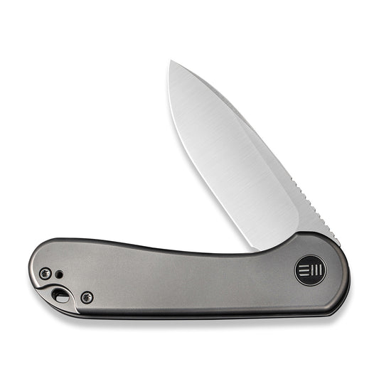 WE Knife Co., Ltd™ Elementum Frame Lock WE18062X-1 Gray 6AL4V Titanium CPM 20CV Stainless Steel Pocket Knife