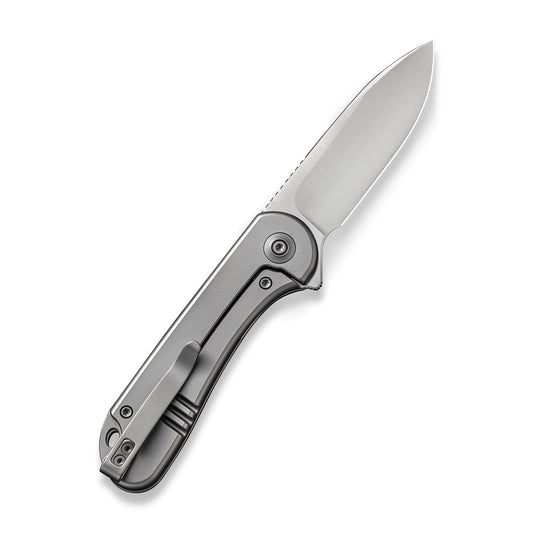 WE Knife Co., Ltd™ Elementum Frame Lock WE18062X-1 Gray 6AL4V Titanium CPM 20CV Stainless Steel Pocket Knife