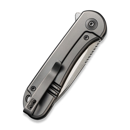 WE Knife Co., Ltd™ Elementum Frame Lock WE18062X-1 Gray 6AL4V Titanium CPM 20CV Stainless Steel Pocket Knife