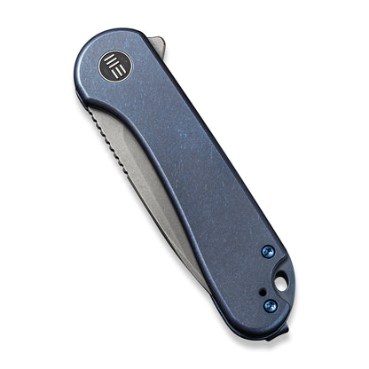 WE Knife Co., Ltd™ Elementum Frame Lock WE18062X-2 Blue 6AL4V Titanium CPM 20CV Stainless Steel Pocket Knife