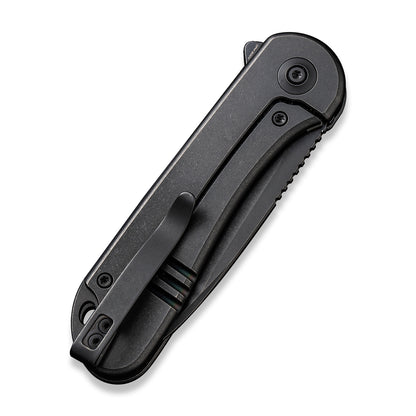 WE Knife Co., Ltd™ Elementum Frame Lock WE18062X-3 Black 6AL4V Titanium CPM 20CV Stainless Steel Pocket Knife