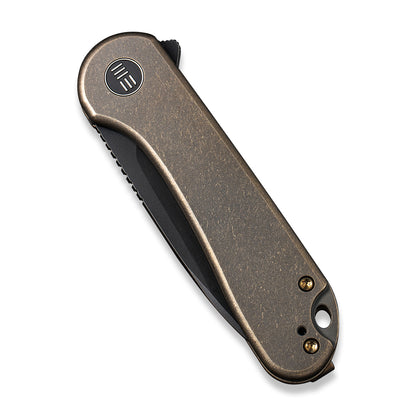 WE Knife Co., Ltd™ Elementum Frame Lock WE18062X-4 Bronze 6AL4V Titanium CPM 20CV Stainless Steel Pocket Knife