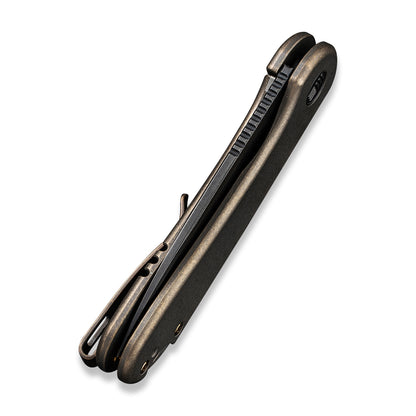 WE Knife Co., Ltd™ Elementum Frame Lock WE18062X-4 Bronze 6AL4V Titanium CPM 20CV Stainless Steel Pocket Knife