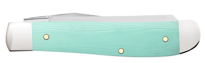 Case XX™ Knives Mini Trapper Seafoam Green G-10 18101 Stainless Pocket Knife