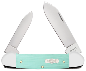 W.R. Case XX Knives Canoe Seafoam Green G-10 18103 Stainless Steel Pocket Knife