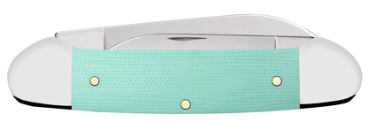 Case XX™ Knives Canoe Seafoam Green G-10 18103 Stainless Steel Pocket Knife