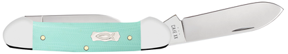 Case XX™ Knives Canoe Seafoam Green G-10 18103 Stainless Steel Pocket Knife