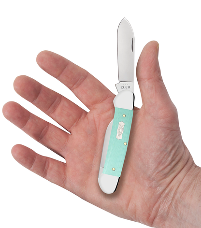 Case XX™ Knives Canoe Seafoam Green G-10 18103 Stainless Steel Pocket Knife