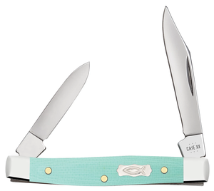 W.R. Case XX Knives Small Pen 18104 Seafoam Green G-10 Stainless Pocket Knife