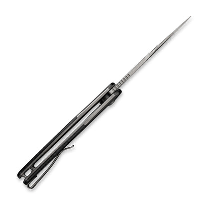 WE Knife Co., Ltd™ Snick Frame Lock WE19022F-1 Gray 6AL4V Titanium and Black G10 CPM 20CV Stainless Steel Pocket Knife