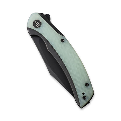 WE Knife Co., Ltd™ Snick Frame Lock WE19022F-4 Natural G10 and Black 6AL4V Titanium CPM 20CV Stainless Steel Pocket Knife