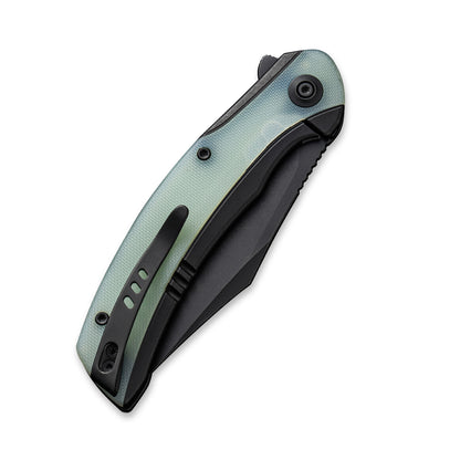 WE Knife Co., Ltd™ Snick Frame Lock WE19022F-4 Natural G10 and Black 6AL4V Titanium CPM 20CV Stainless Steel Pocket Knife