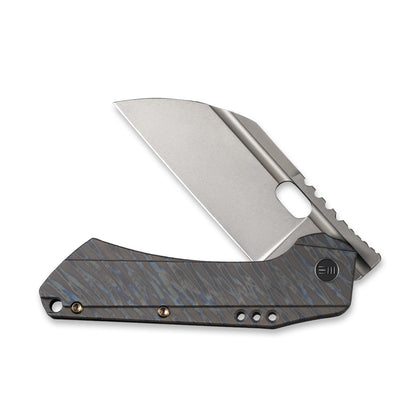 WE Knife Co., Ltd™ Roxi 3 Frame Lock WE19072-3 Tiger Stripe Flamed Black 6AL4V Titanium CPM S35VN Stainless Steel Pocket Knife