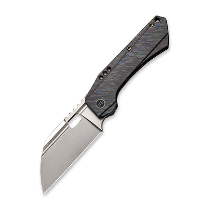 WE Knife Co., Ltd™ Roxi 3 Frame Lock WE19072-3 Tiger Stripe Flamed Black 6AL4V Titanium CPM S35VN Stainless Steel Pocket Knife