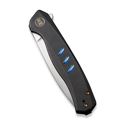 WE Knife Co., Ltd™ Seer Frame Lock WE20015-1 Black 6AL4V Titanium CPM 20CV Stainless Steel Pocket Knife