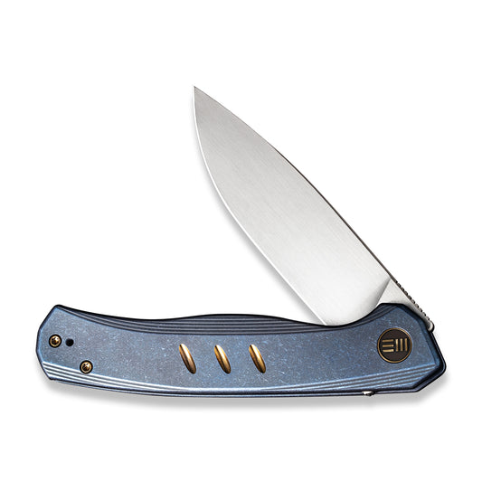 WE Knife Co., Ltd™ Seer Frame Lock WE20015-2 Blue 6AL4V Titanium CPM 20CV Stainless Steel Pocket Knife