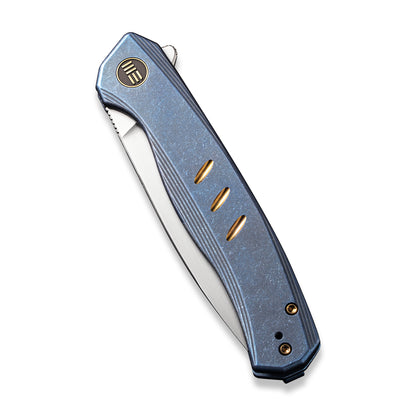 WE Knife Co., Ltd™ Seer Frame Lock WE20015-2 Blue 6AL4V Titanium CPM 20CV Stainless Steel Pocket Knife