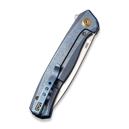 WE Knife Co., Ltd™ Seer Frame Lock WE20015-2 Blue 6AL4V Titanium CPM 20CV Stainless Steel Pocket Knife