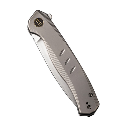 WE Knife Co., Ltd™ Seer Frame Lock WE20015-3 Gray 6AL4V Titanium CPM 20CV Stainless Steel Pocket Knife