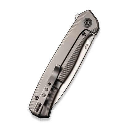 WE Knife Co., Ltd™ Seer Frame Lock WE20015-3 Gray 6AL4V Titanium CPM 20CV Stainless Steel Pocket Knife