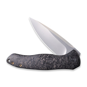 WE Knife Co., Ltd™ Kitefin Frame Lock WE2001B Shredded Carbon Fiber and 6AL4V Titanium CPM S35VN Stainless Steel Pocket Knife