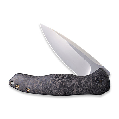 WE Knife Co., Ltd™ Kitefin Frame Lock WE2001B Shredded Carbon Fiber and 6AL4V Titanium CPM S35VN Stainless Steel Pocket Knife