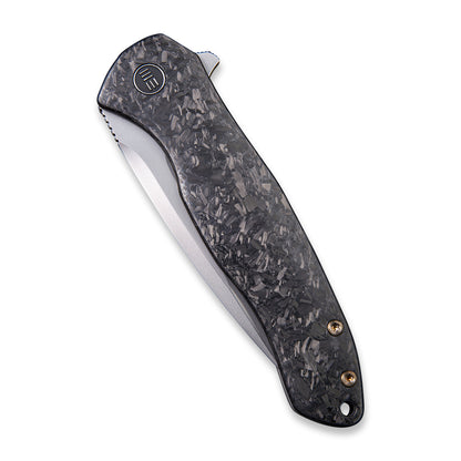 WE Knife Co., Ltd™ Kitefin Frame Lock WE2001B Shredded Carbon Fiber and 6AL4V Titanium CPM S35VN Stainless Steel Pocket Knife