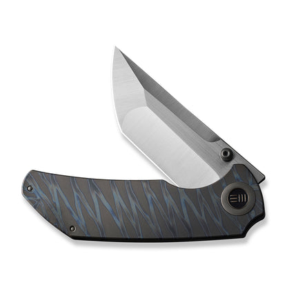 WE Knife Co., Ltd™ Thug XL Frame Lock WE20028D-2 Tiger Stripe Flamed Titanium CPM 20CV Stainless Steel Pocket Knife