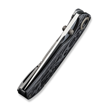 WE Knife Co., Ltd™ Thug XL Frame Lock WE20028E-1 Shredded Carbon Fiber and Titanium CPM 20CV Stainless Steel Pocket Knife