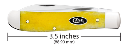 W.R. Case XX Knives Mini Trapper Yellow Bone 20031 Stainless Steel Pocket Knife
